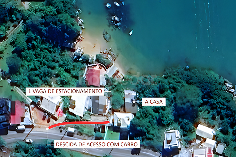 Casa com vista p/ o mar e acesso exclusivo à praia